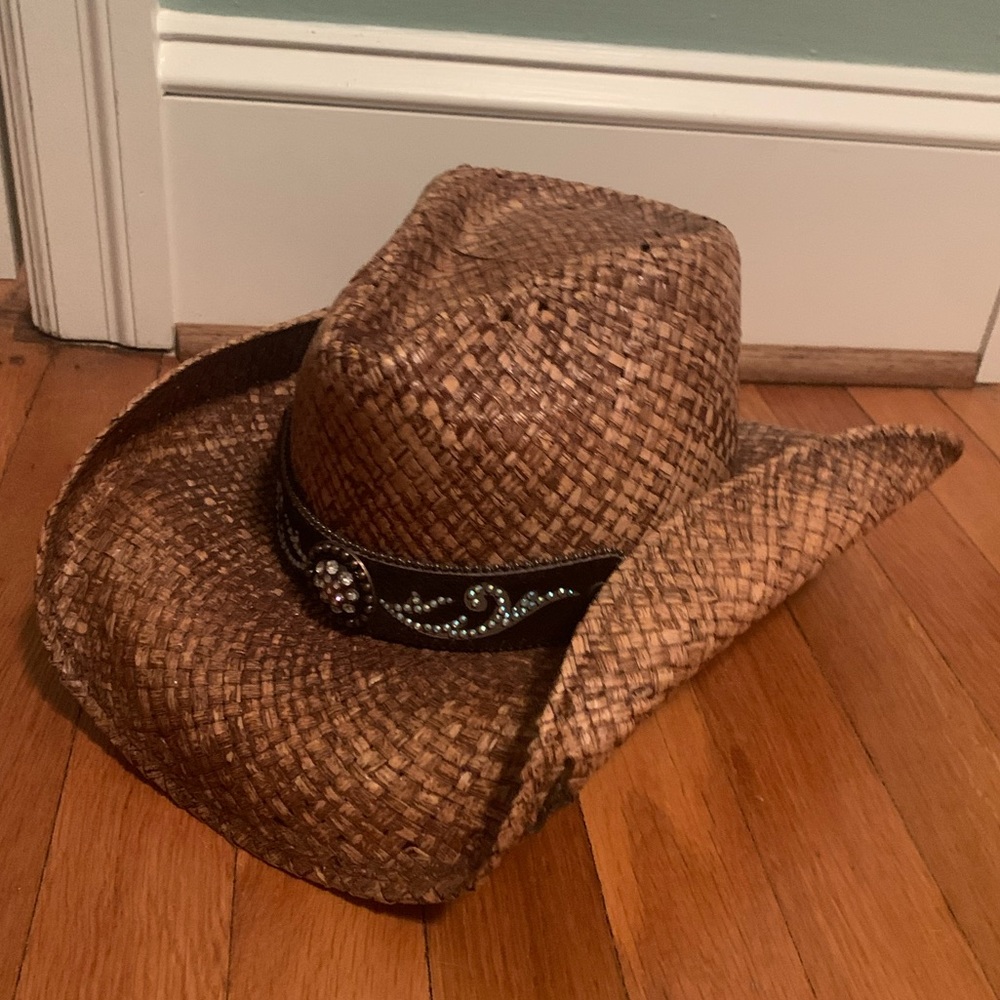 Womens Small Straw Cowboy Hat